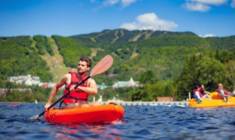 Kayaking lac tremblant m